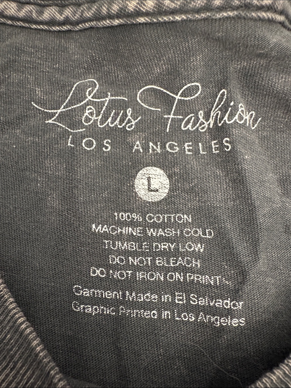 Lotus Fashion Washed Butterfly Graphic Tee - Picture 2 of 6